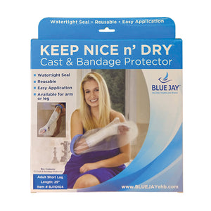 Waterproof Cast & Bandage Protector Adult Wide Short Leg