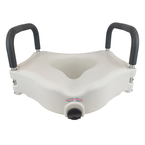 Bathroom Perfect 5 Raised Toilet Seat w/Lock&Arms Cs/2