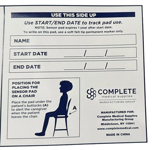 ALARM ALERT Chair Sensor Pad 7 x 15 1 Year by Blue Jay