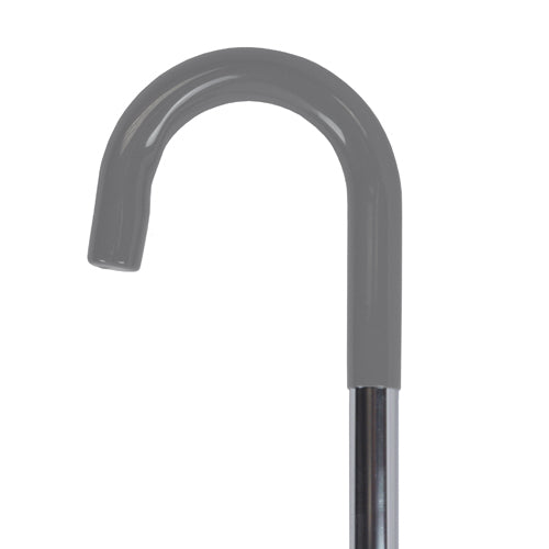 Cane Round Handle Blue Jay Silver with Vinyl Comfort Grip