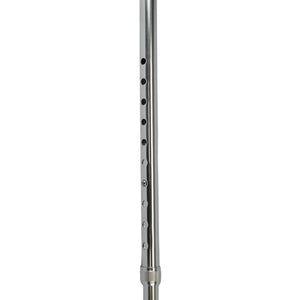 Cane Round Handle Blue Jay Silver with Vinyl Comfort Grip