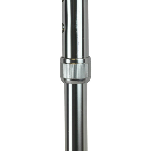Cane Round Handle Blue Jay Silver with Vinyl Comfort Grip