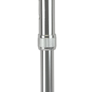Cane Soft Foam Offset Handle Blue Jay Silver with Strap