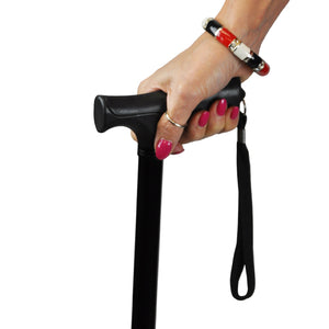 Cane Folding Blue Jay Black Pistol Grip 33 37