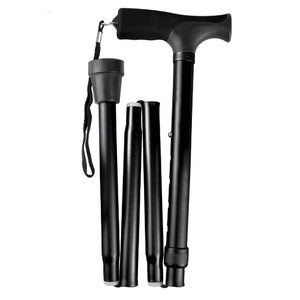 Cane Folding Blue Jay Black Pistol Grip 33 37
