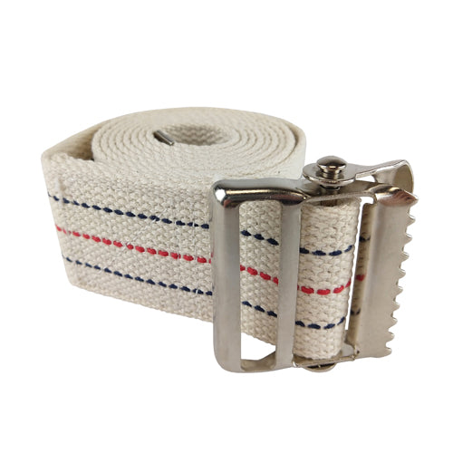 Gait Belt w/Metal Buckle 2x60 Striped Blue Jay Brand
