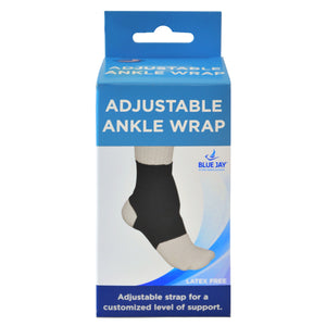Blue Jay Adjustable Ankle Wrap Black Small 7 -8