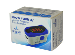 Comfort Finger Tip Pulse Oximeter Blue Jay Brand