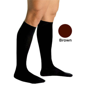 Men's Firm Support Socks 20-30mmHg Brown Extra Large