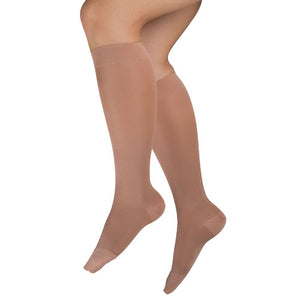 MicroFiber Moderate Lg 15-20mmHg Knee Highs Beige