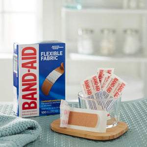 Band-Aid® Flexible Fabric Tan Adhesive Strip, 1 x 3 Inch Band-Aid®