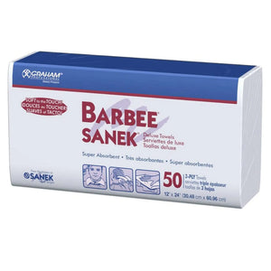 Barbee® White Procedure Towel, 12 x 24 Inch Barbee®
