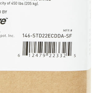 Bariatric Wheelchair McKesson Dual Axle Desk Length Arm Swing-Away Footrest Black Upholstery 22 Inch Seat Width Adult 450 lbs. Weight Capacity - getMovility