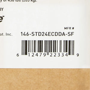 Bariatric Wheelchair McKesson Dual Axle Desk Length Arm Swing-Away Footrest Black Upholstery 24 Inch Seat Width Adult 450 lbs. Weight Capacity - getMovility