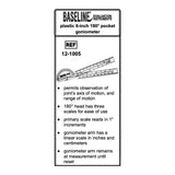 Baseline® 180° Head Plastic Goniometer, 6 Inch Arms Baseline®