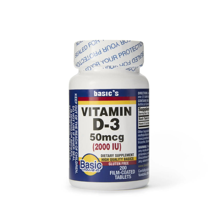 Basic's Vitamin D-3 Dietary Supplement Basic's