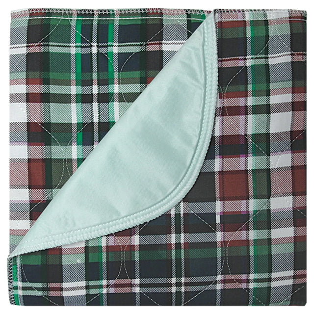 Beck's Classic Highland Blue Plaid Underpad, 30 x 36 Inch Beck's Classic