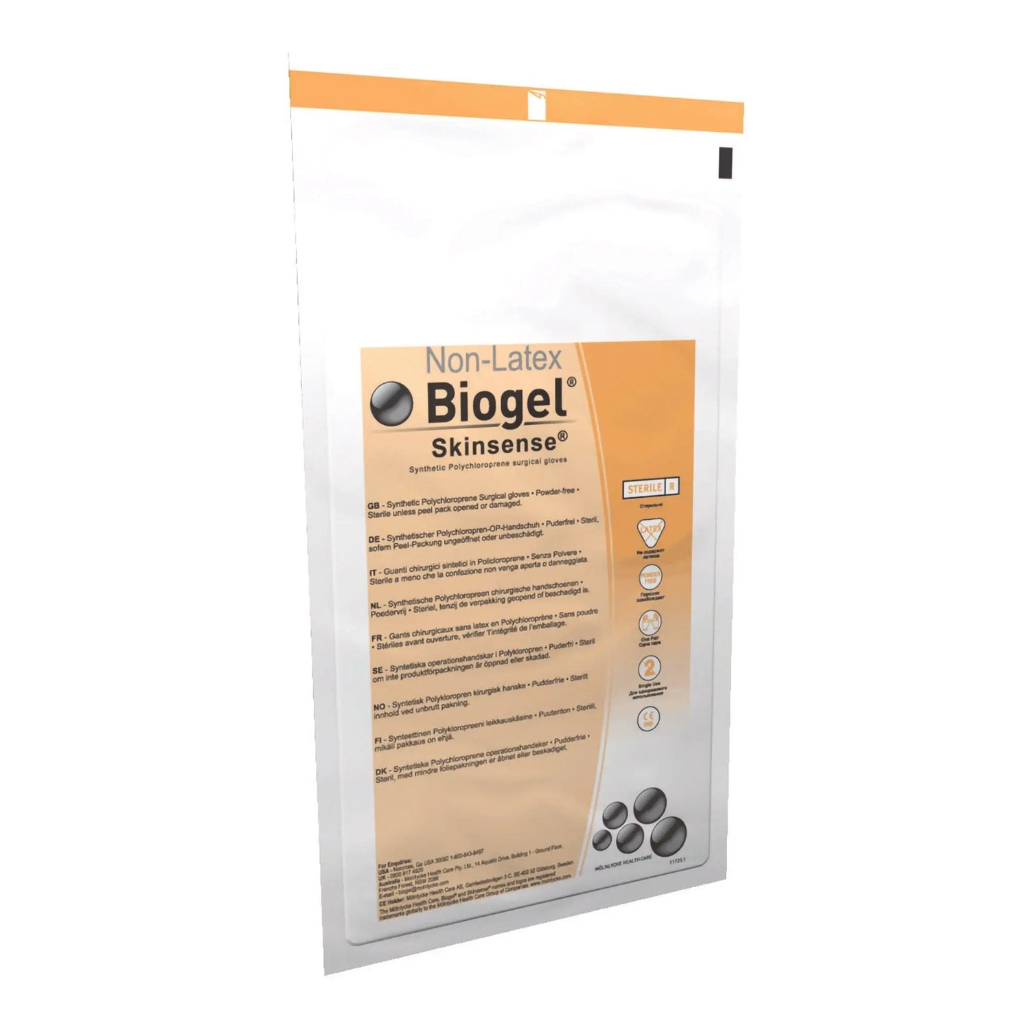 Biogel® Skinsense™ Polyisoprene Surgical Glove, Size 7.5, Straw Color Biogel® Skinsense™