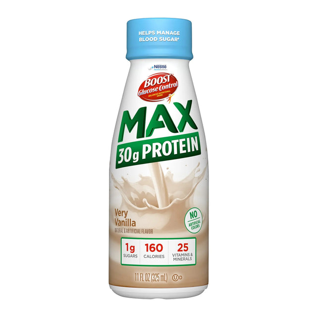 Boost® Glucose Control Max Vanilla Balanced Nutritional Drink, 11-ounce bottle Boost Glucose Control® Max