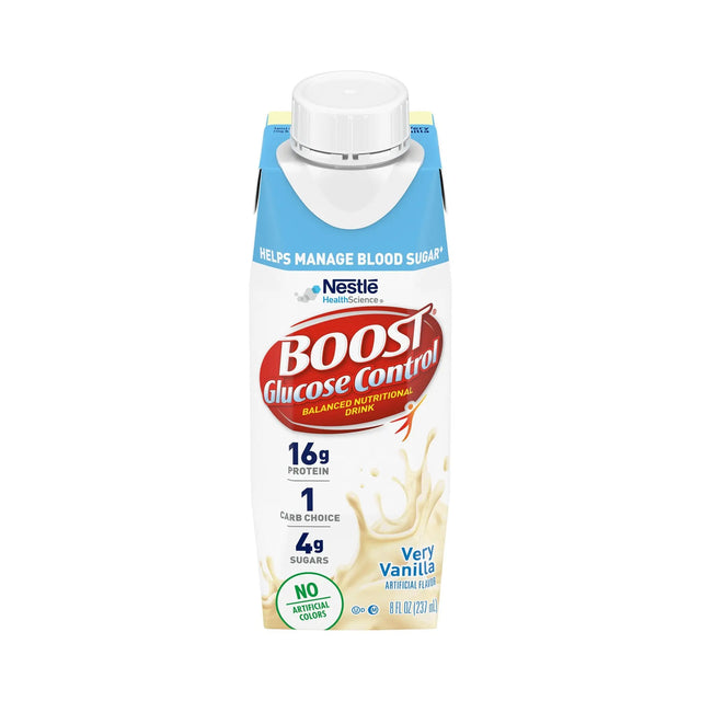 Boost® Glucose Control Vanilla Balanced Nutritional Drink, 8-ounce carton Boost Glucose Control®