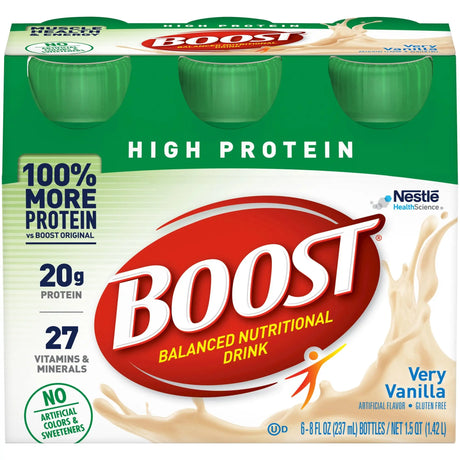 Boost® High Protein Vanilla Complete Nutritional Drink, 8 oz. Bottle Boost® High Protein