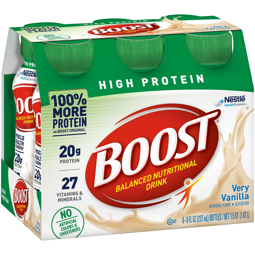 Boost® High Protein Vanilla Complete Nutritional Drink, 8 oz. Bottle Boost® High Protein