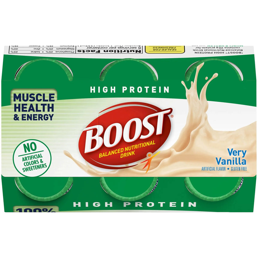 Boost® High Protein Vanilla Complete Nutritional Drink, 8 oz. Bottle Boost® High Protein