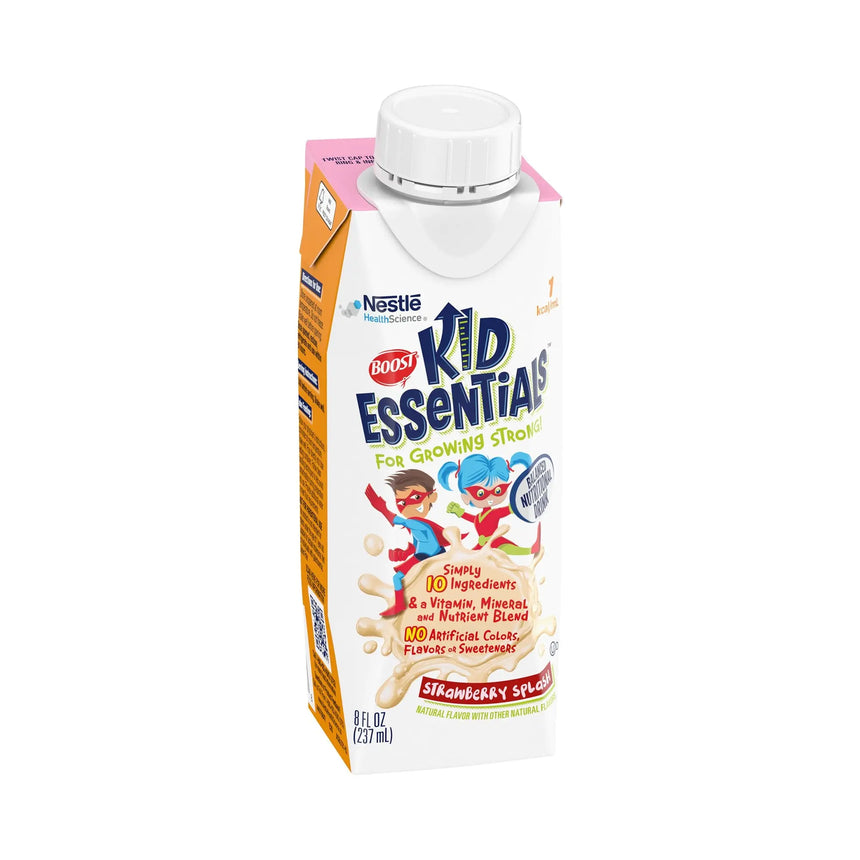 Boost® Kid Essentials™ Strawberry Pediatric Oral Supplement, 8 oz. Carton, 24 per Case Boost® Kid Essentials™ 1.0