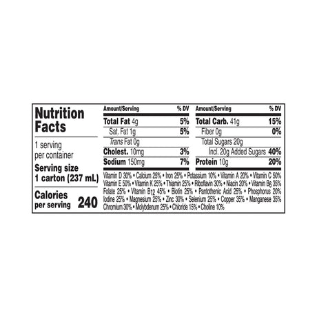 Boost® Original Chocolate Balanced Nutritional Drink, 8-ounce carton Boost® Original
