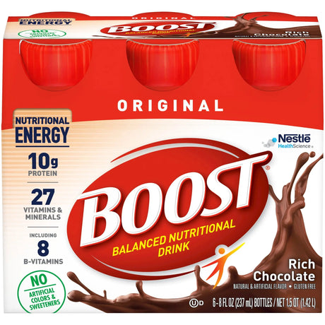 Boost® Original Chocolate Balanced Nutritional Drink, 8 oz. Bottle Boost® Original