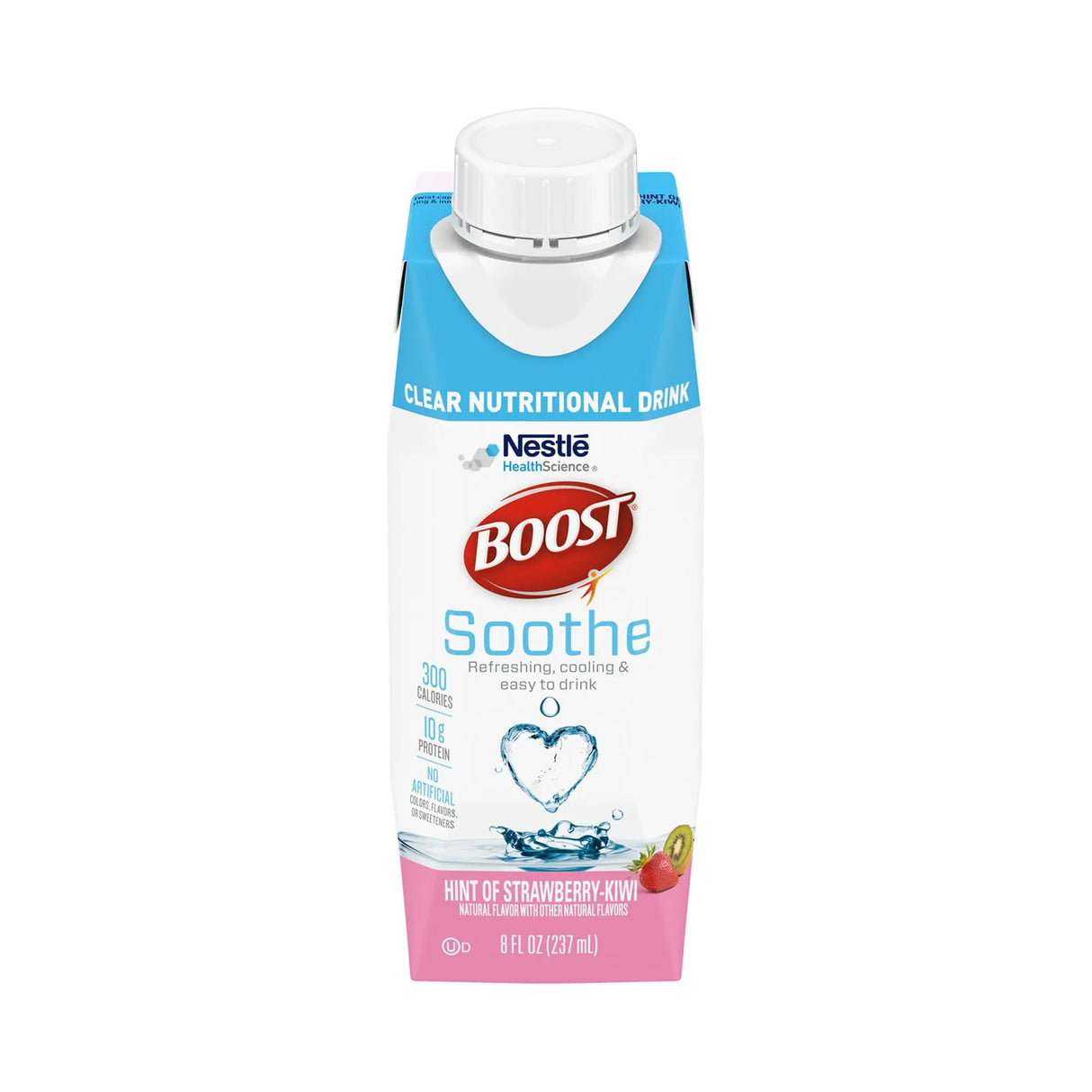 Boost® Soothe Strawberry Kiwi Clear Nutritional Drink, 8-ounce carton Boost® Soothe