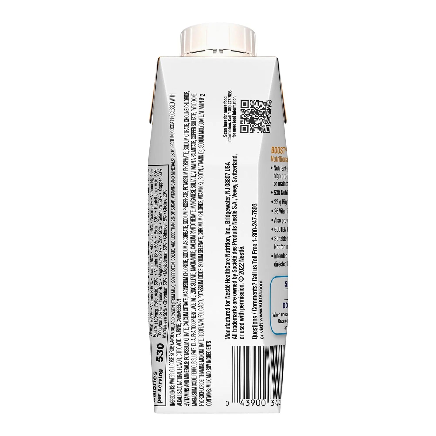 Boost® Very High Calorie Chocolate Nutritional Drink, 8-ounce carton Boost® Very High Calorie