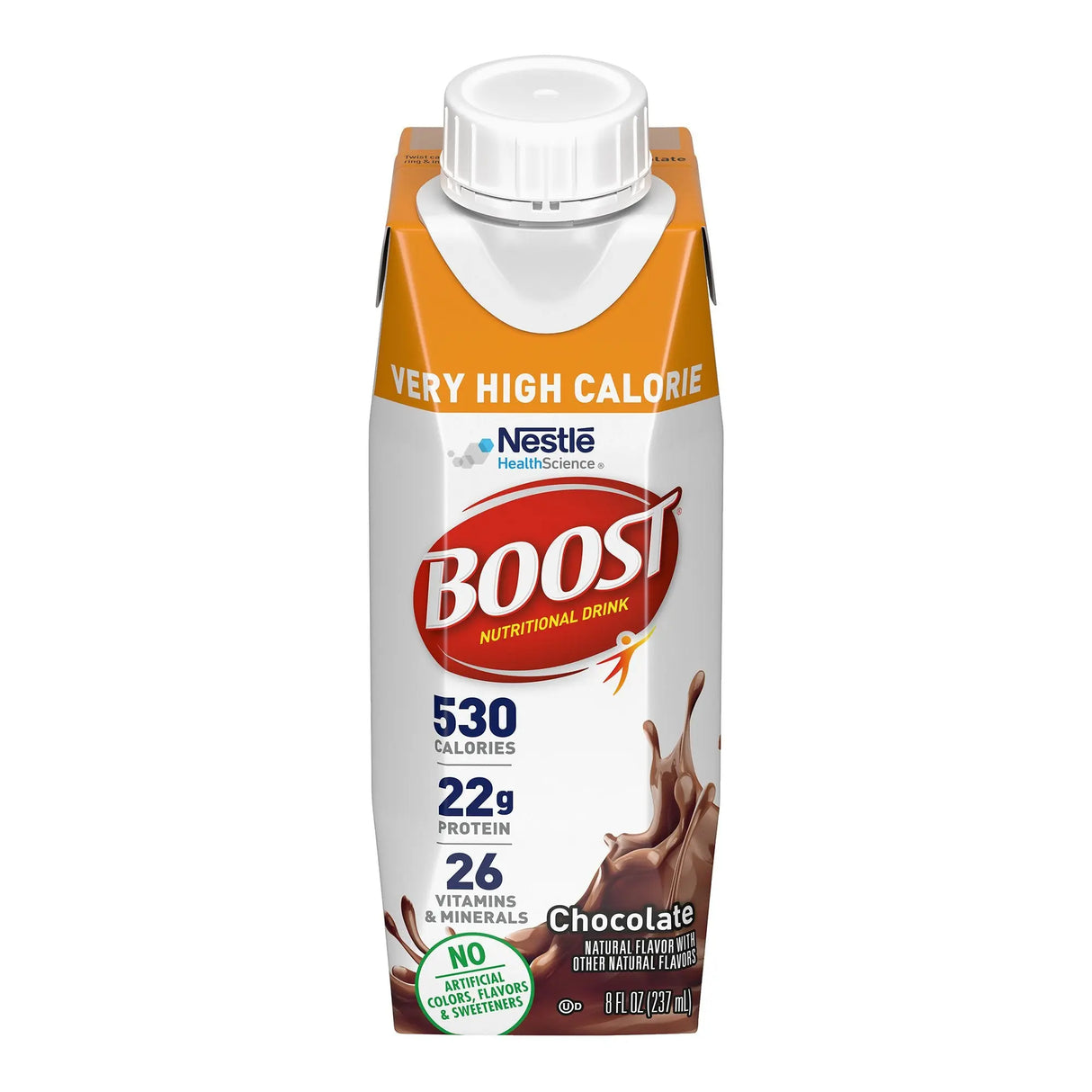 Boost® Very High Calorie Chocolate Nutritional Drink, 8-ounce carton Boost® Very High Calorie