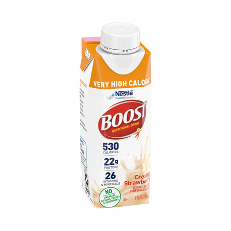 Boost® Very High Calorie Strawberry Nutritional Drink, 8-ounce carton Boost® Very High Calorie