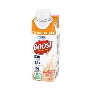 Boost® Very High Calorie Strawberry Nutritional Drink, 8-ounce carton Boost® Very High Calorie