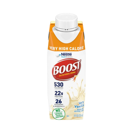 Boost® Very High Calorie Vanilla Nutritional Drink, 8-ounce carton Boost® Very High Calorie