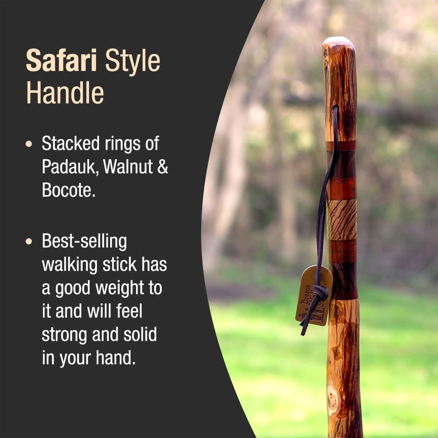 Brazos™ Free Form Safari Walking Stick, 55-Inch Height Brazos™