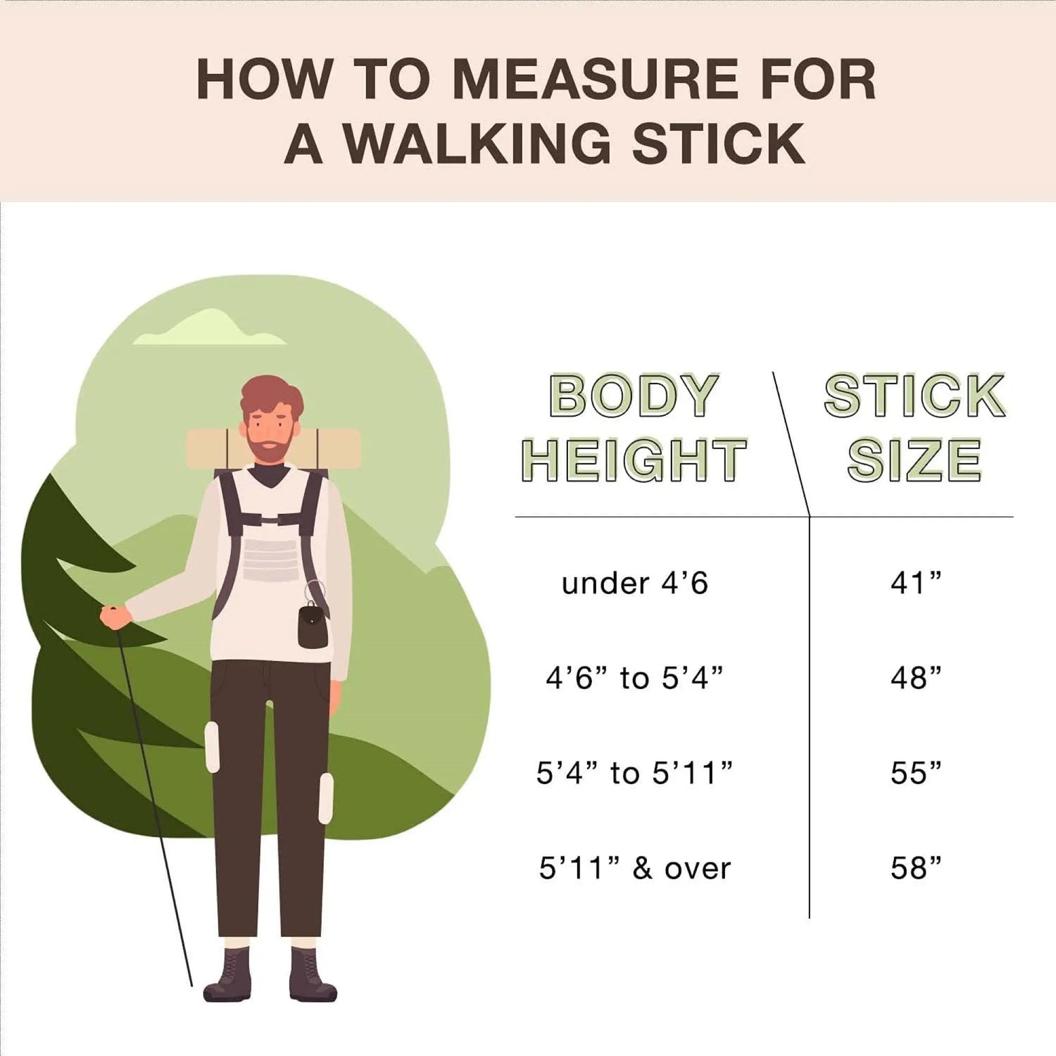 Brazos™ Free Form Safari Walking Stick, 55-Inch Height Brazos™