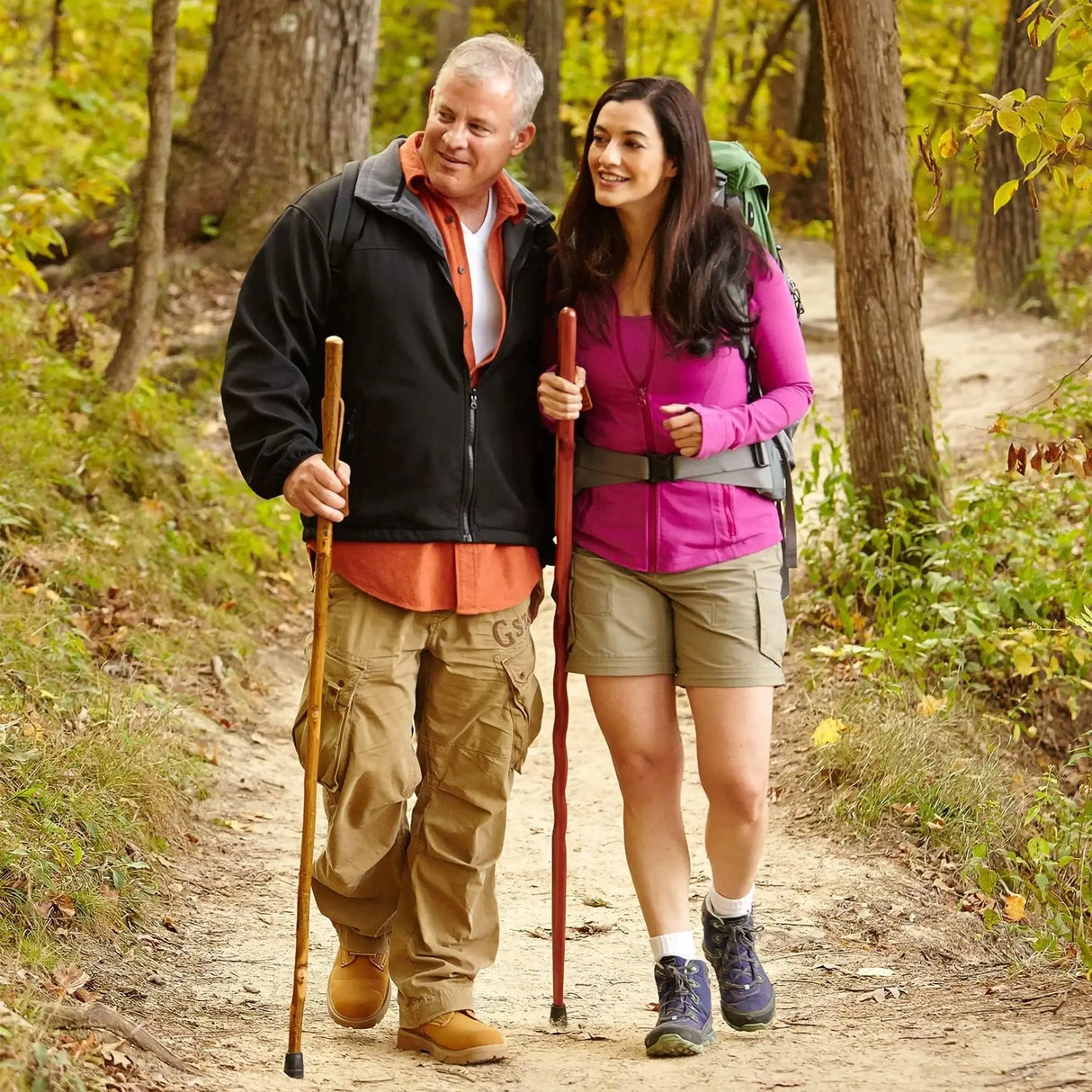 Brazos™ Hickory Rustic Walking Stick, 41-Inch Height Brazos™ Free Form