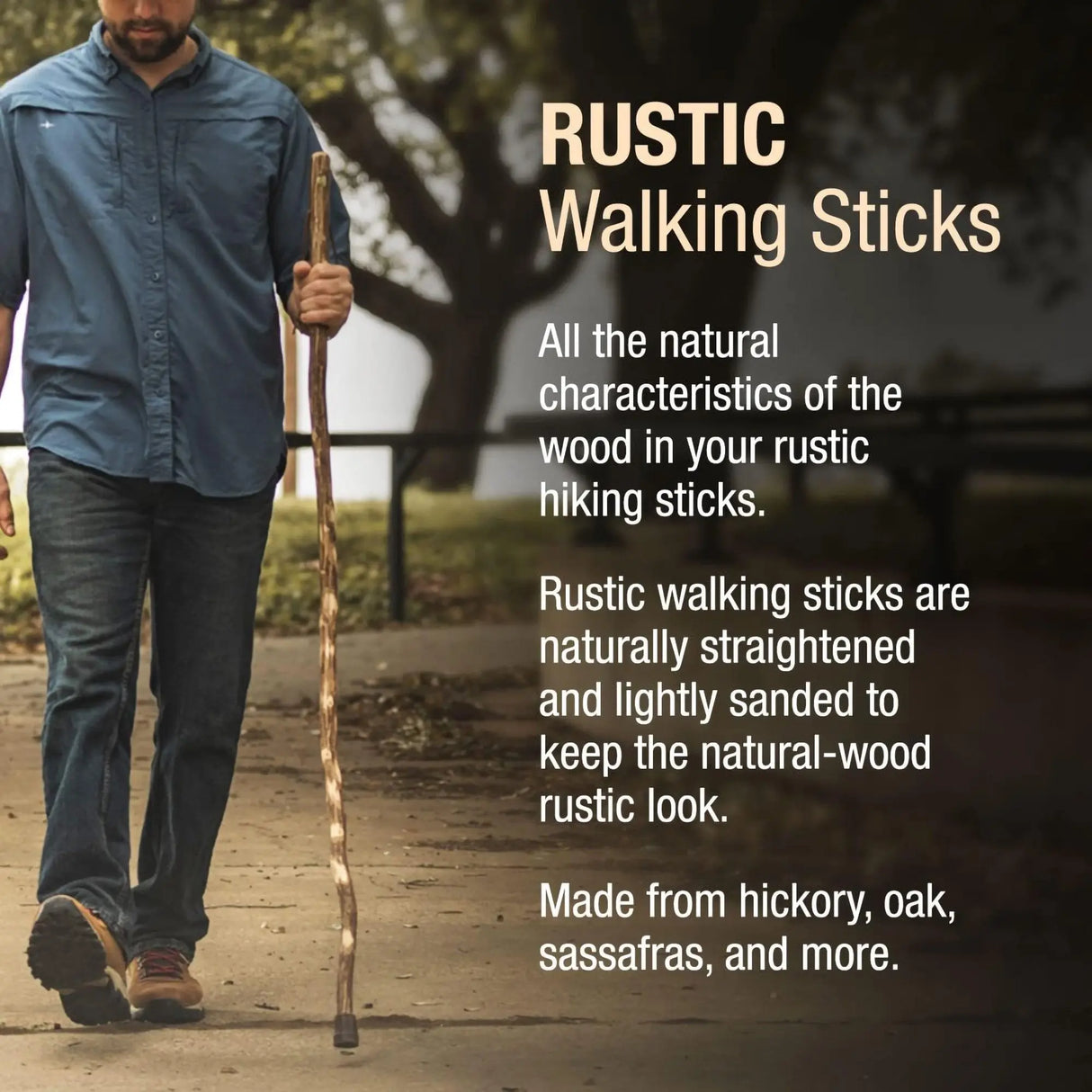 Brazos™ Ironwood Rustic Walking Stick, 48-Inch Height Brazos™ Free Form