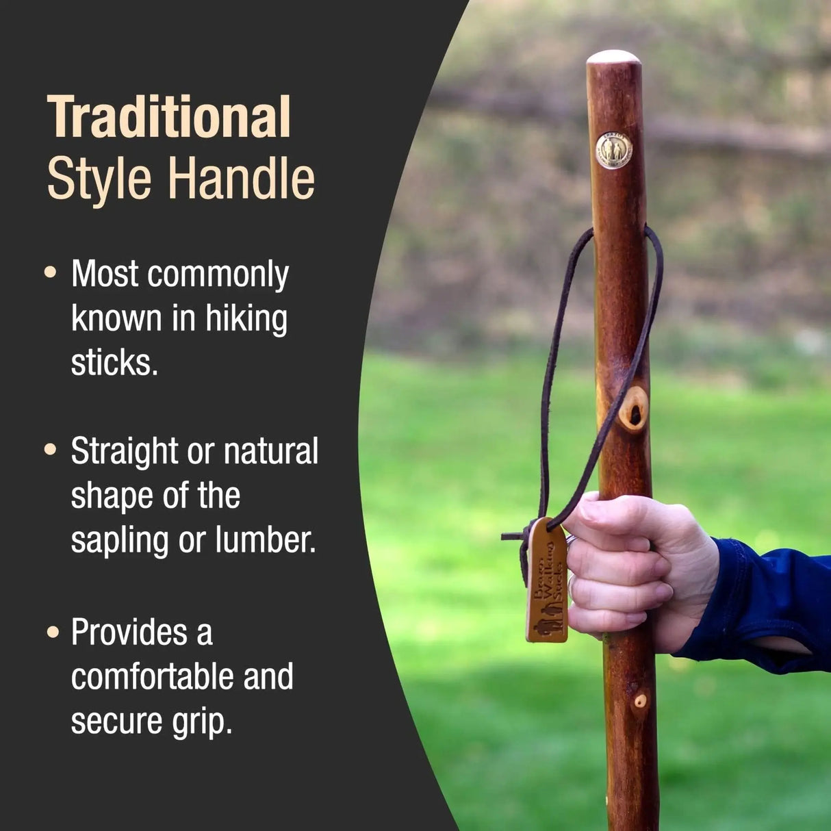 Brazos™ Maple Rustic Walking Stick, 55-Inch Height Brazos™ Free Form