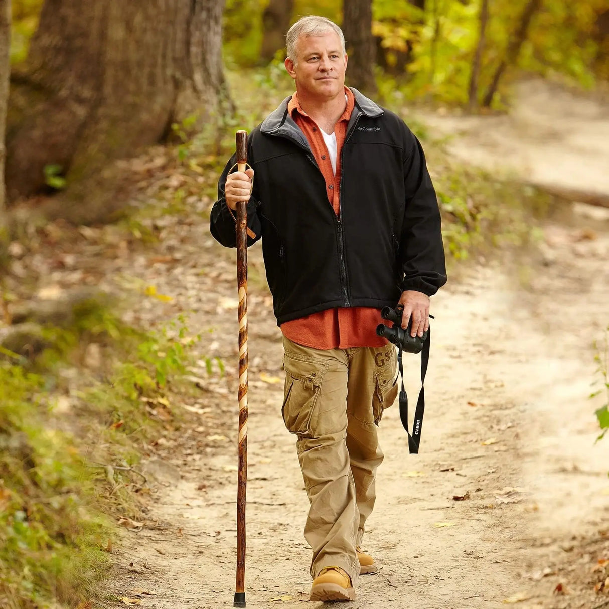 Brazos™ Twisted Hickory Rustic Walking Stick, 41-Inch Brazos™ Twisted