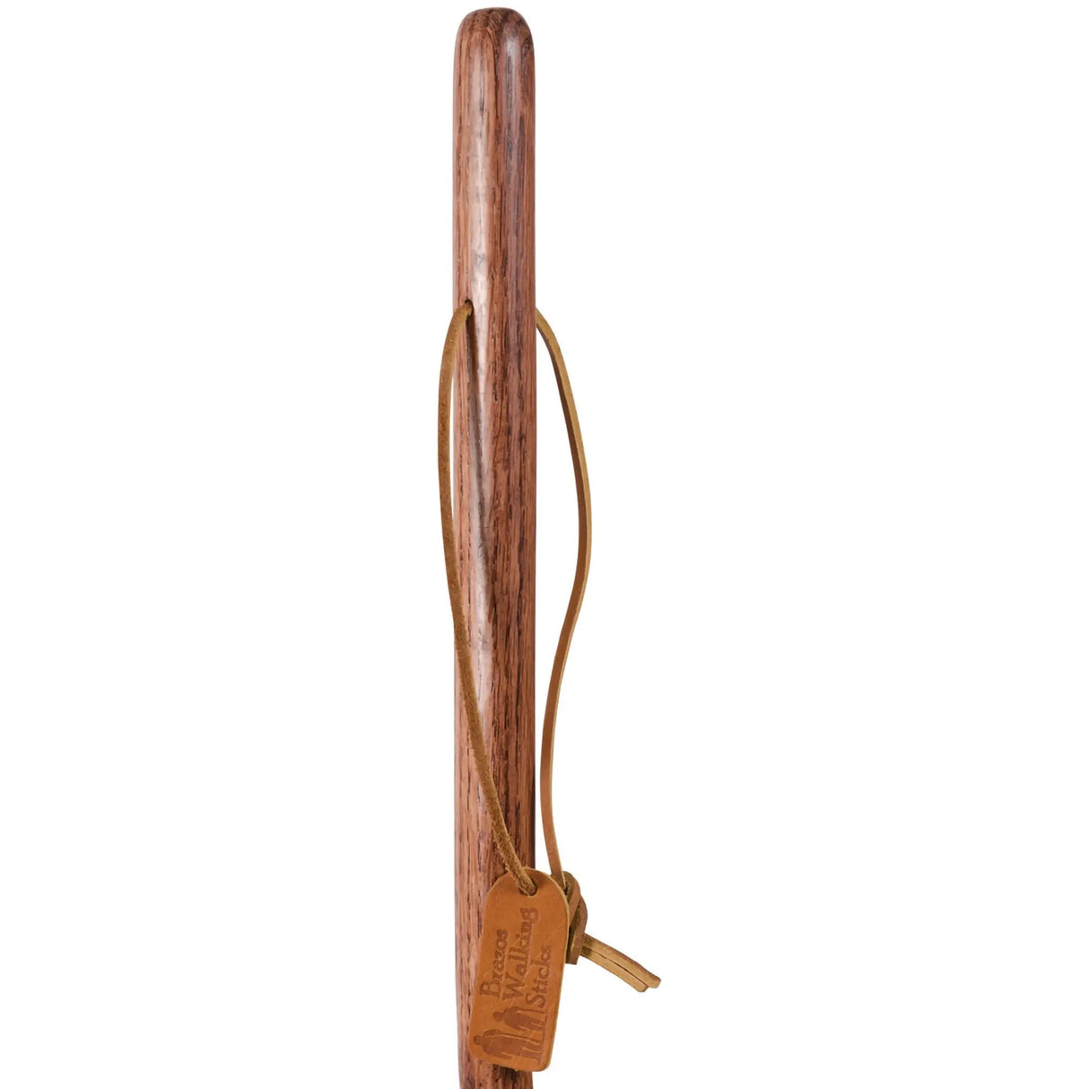 Brazos™ Twisted Oak Backpacker Handcrafted Walking Stick, 48-Inch Height, Red Brazos™ Twisted