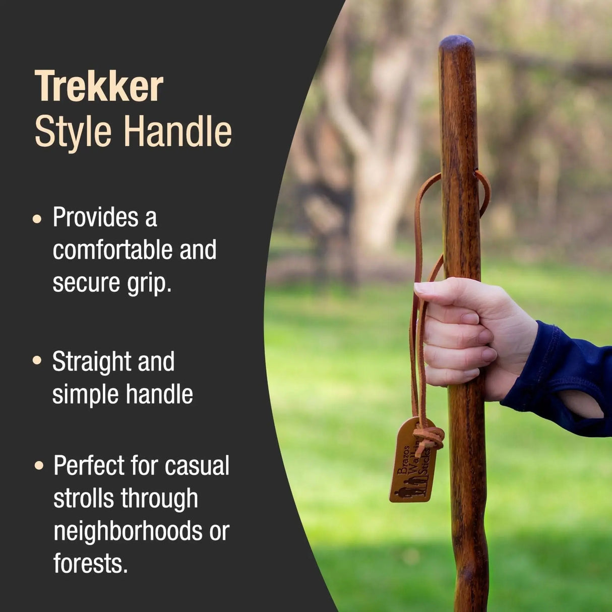 Brazos™ Twisted Pine Handcrafted Walking Stick, 55-Inch Brazos™ Traveler