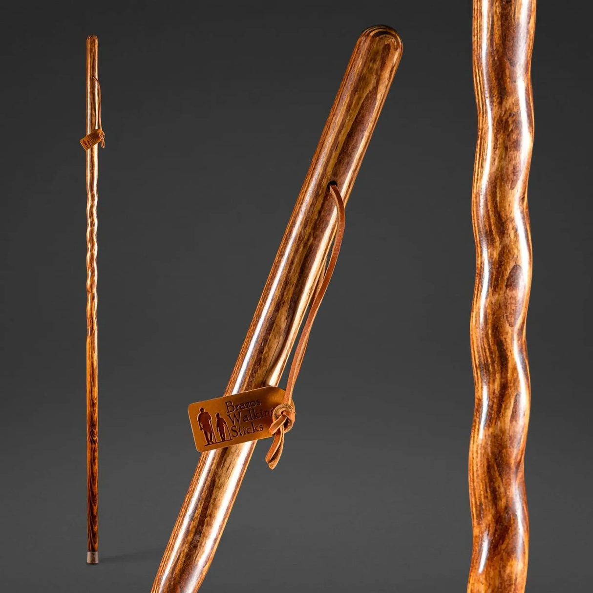 Brazos™ Twisted Pine Handcrafted Walking Stick, 55-Inch Brazos™ Traveler