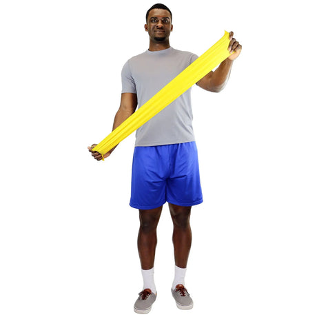 CanDo® Exercise Resistance Band, Yellow, 5 Inch x 6 Yard, X-Light Resistance CanDo®