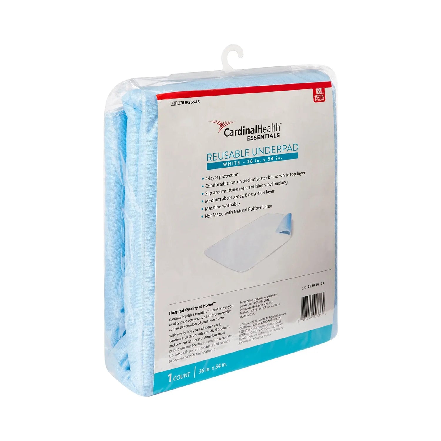 Cardinal Health™ Underpad, Reusable, Polyester Cardinal Health™ Essentials