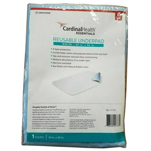 Cardinal Health™ Underpad, Reusable, Polyester, 34" x 36" Cardinal Health™ Essentials