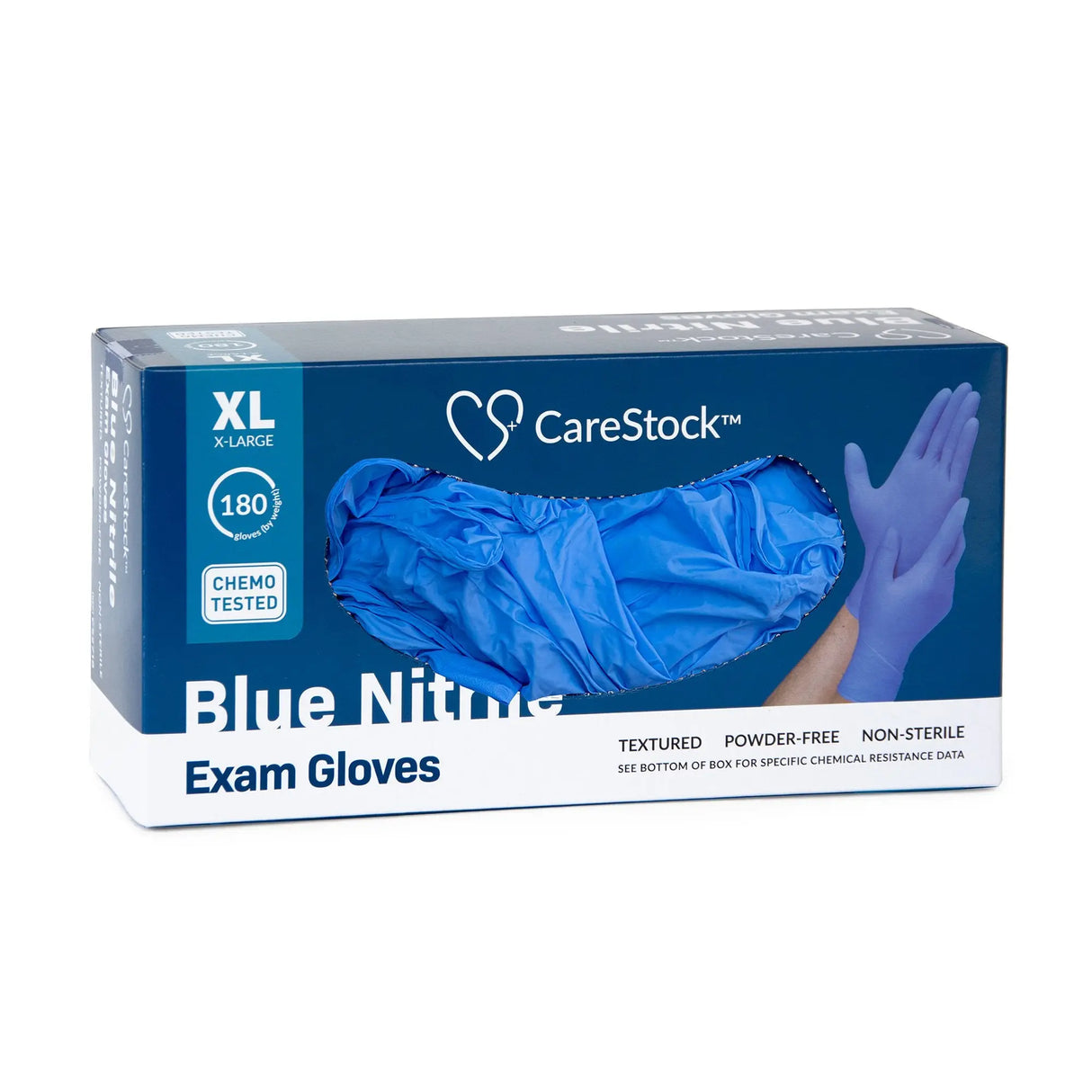 CareStock™ Nitrile Exam Glove, Extra Large, Blue CareStock™