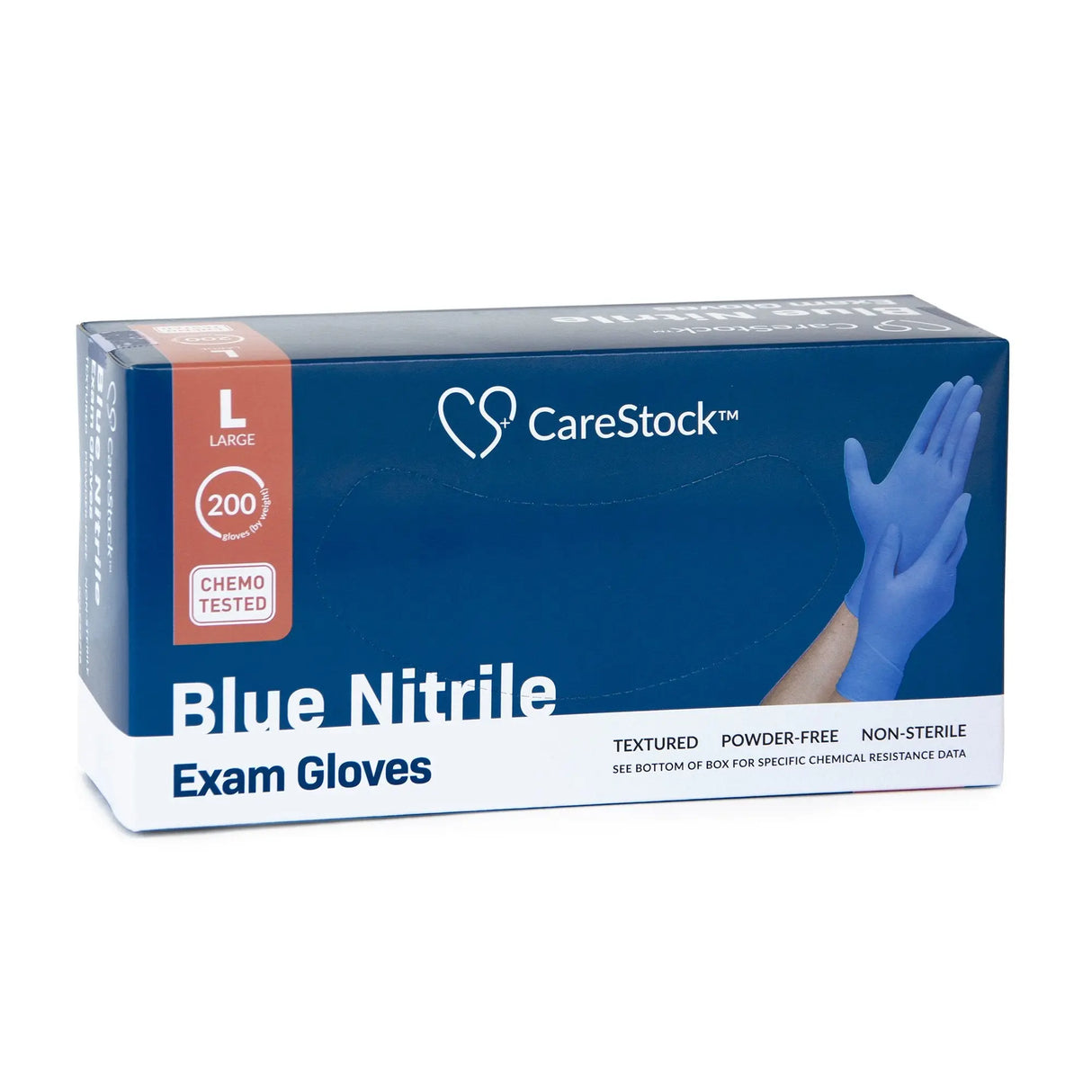 CareStock™ Nitrile Exam Glove, Large, Blue CareStock™